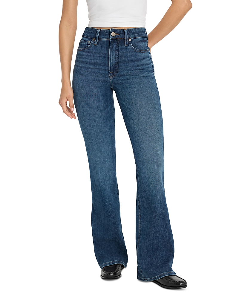 Good American Good Legs Soft Touch Mid Rise Flare Jeans in Indigo1211