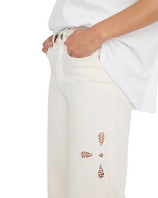 Good Waist High Rise Palazzo Jeans in White