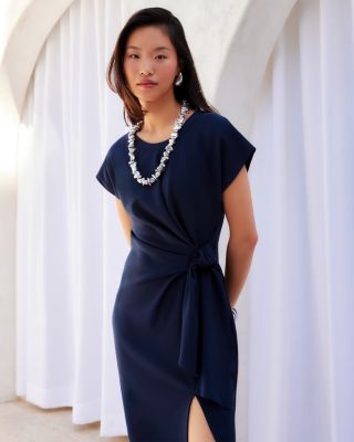 Marisa Side Knot Midi Dress