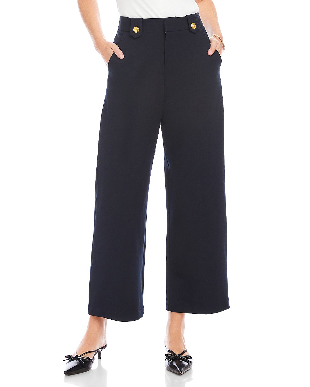Fifteen Twenty Janice Cropped Wide Leg Pants