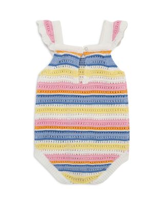 Girls' Fun Striped Bubble Romper - Baby