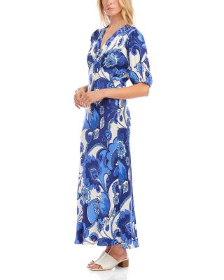 Puff Sleeve Bias Dress