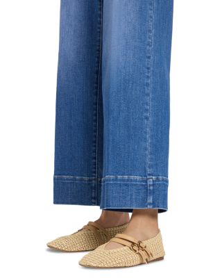 Teresa High Rise Wide Leg Ankle Jeans in Blue Paradise
