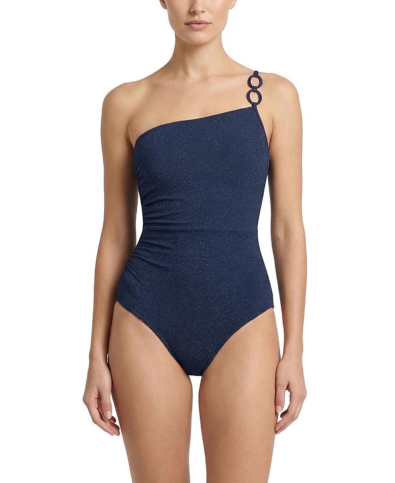 Change Of Scenery Kara One Shoulder Ring Trim One-Piece Swimsuit · XS