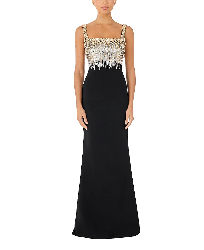 Jenny Packham Lalala Embellished-Upper Sleeveless Dress