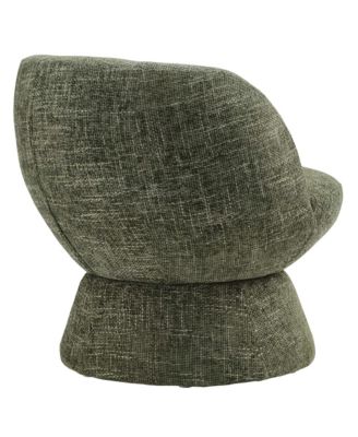 Vesta Chenille Fabric Upholstered Swivel Chair