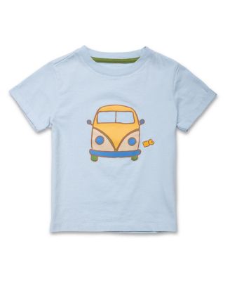Boys' Recycled Cotton Blue Groovy Van T-Shirt - Baby, Little Kid, Big Kid