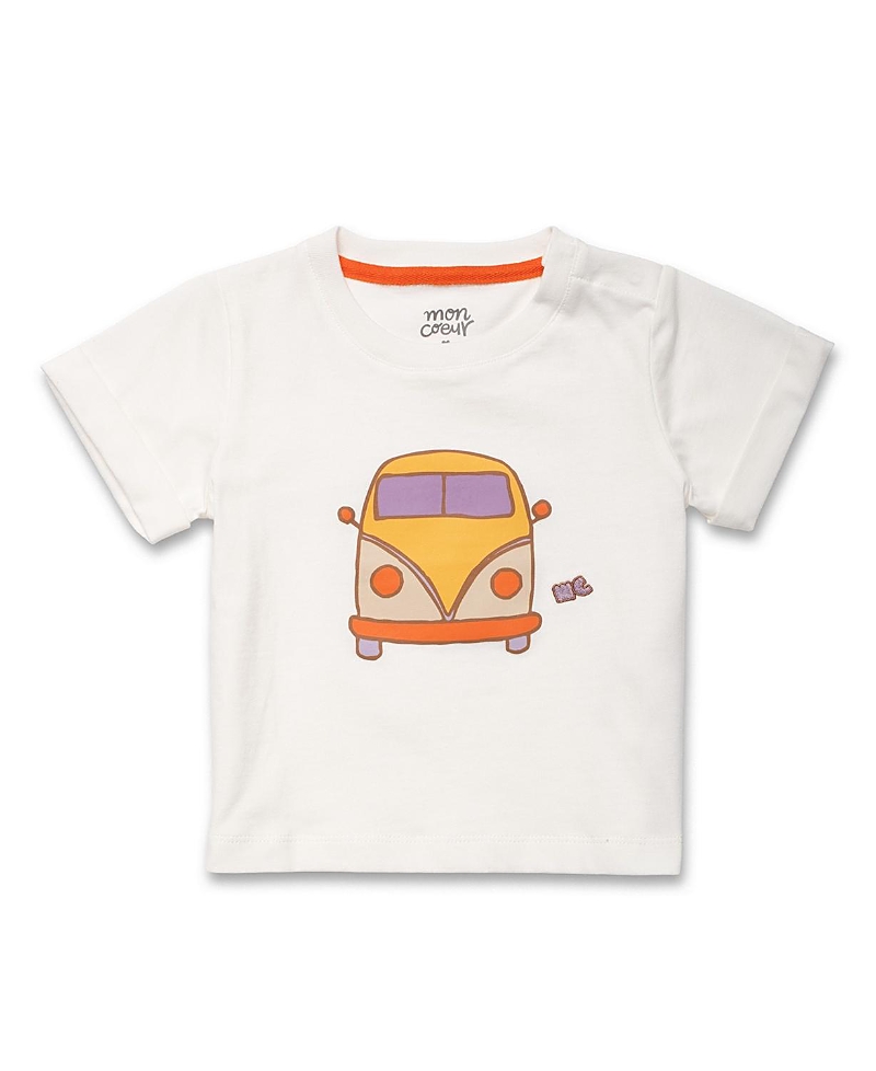 Mon Coeur Unisex Recycled Cotton Purple Groovy Van T-Shirt
