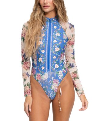 Monti Ivy Long-Sleeve Swimsuit