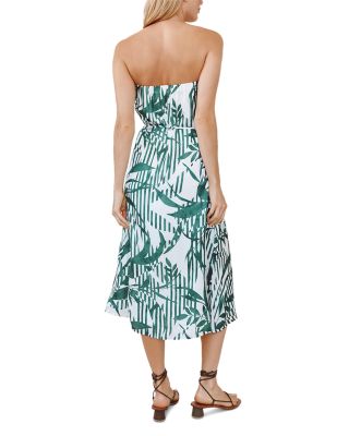 Flowy Strapless Midi Dress