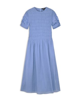 Petite Shirred Panel Cotton Dress