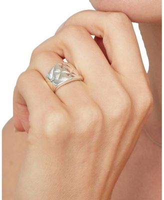 Sterling Silver Quilted Ring