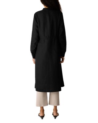 Mandarin Collar Shirt Dress