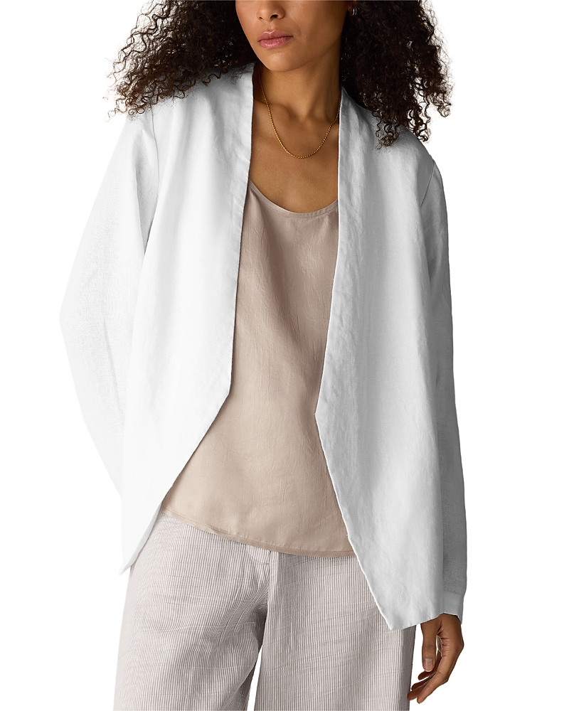 Eileen Fisher High Collar Cutaway Jacket