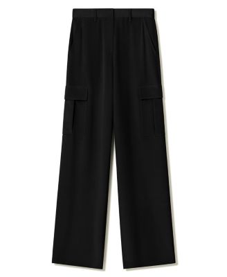  Silk Crepe Cargo Pant
