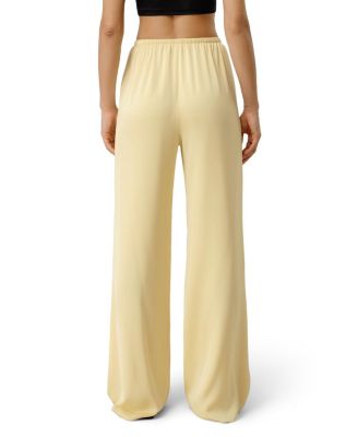  Stretch Silk Georgette Straight-Leg Pant