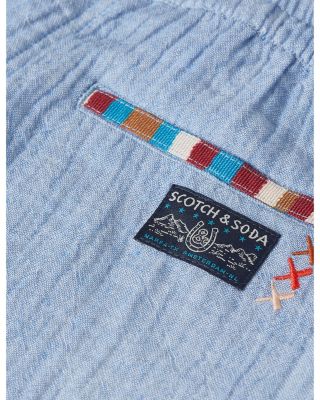 Boys' Cotton Chambray Pull On Shorts - - Little Kid, Big Kid