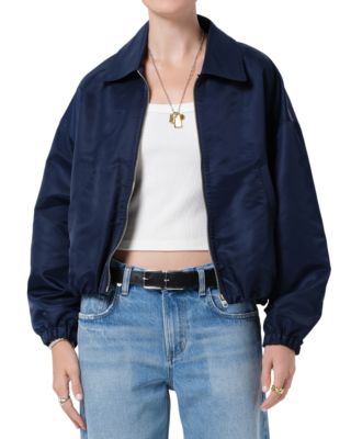 Bubble Hem Bomber Jacket 