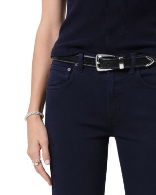 Goldie Mid Rise Kick Flare Jeans in Navy