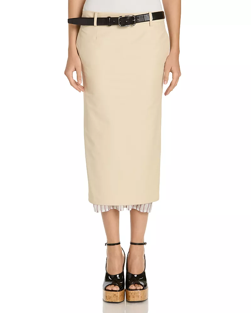 The Attico Midi Skirt