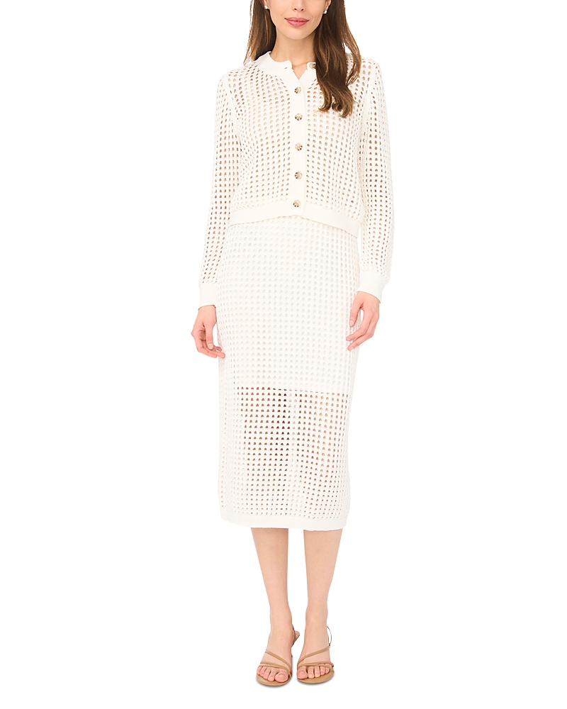 CeCe Textured Knit Cardigan