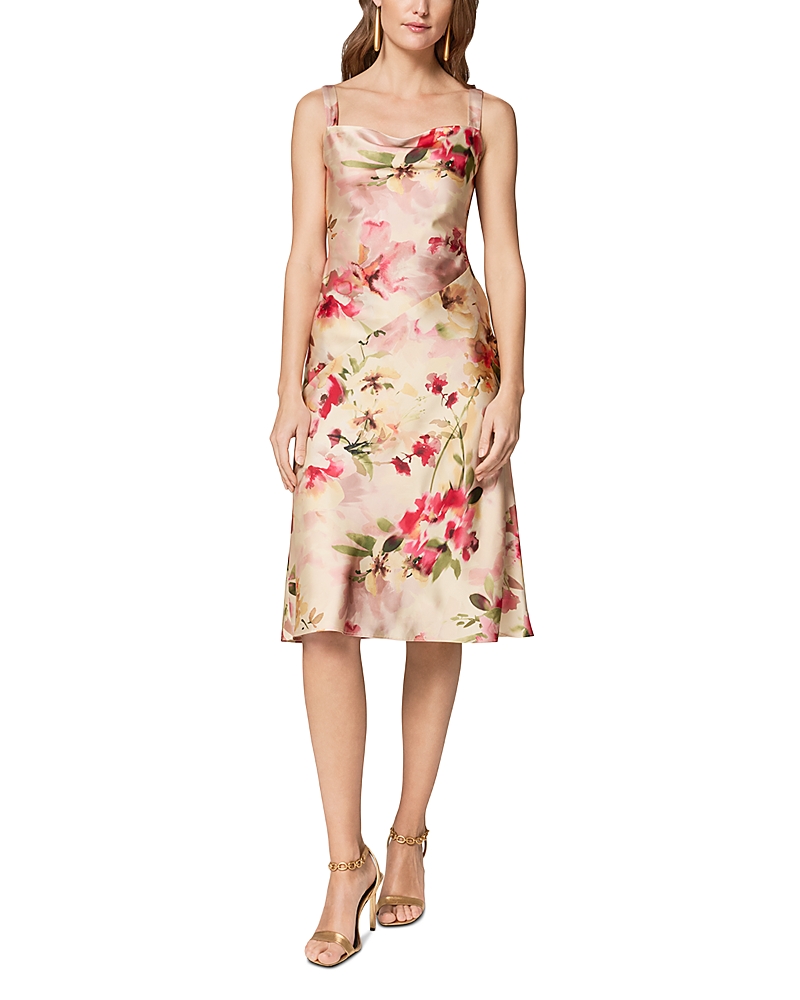 Donna Karan Scoop Neck A Line Midi Dress