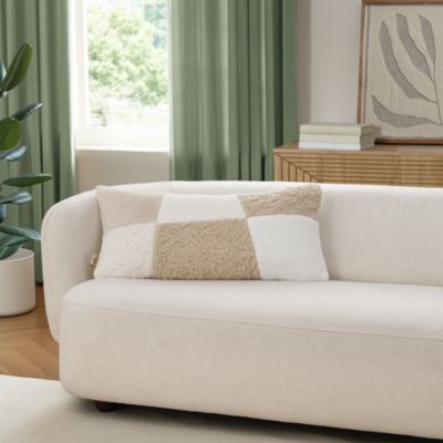 Sibel Textured Sherpa Pillow, 14" x 30"