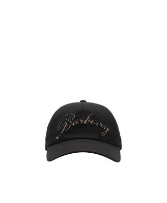 Check Cursive Logo Gabardine Baseball Cap