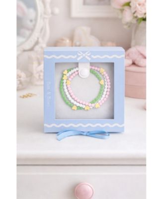 Girls' St. Patrick's Day Hearts Bracelet Set