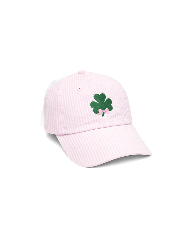 Bits & Bows Girls' Shamrock Bow Baseball Hat