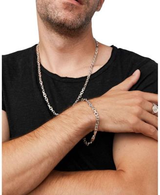 Sterling Silver Captain Link Bracelet