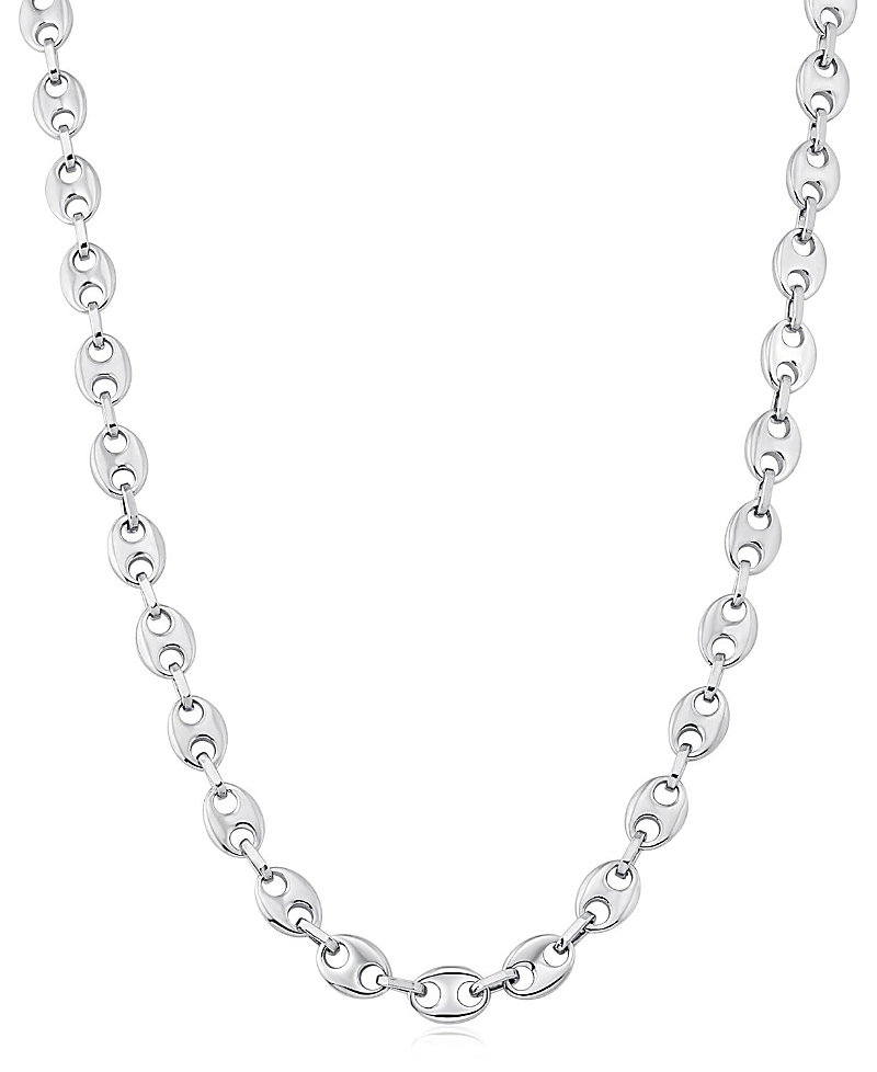 Oradina Sterling Silver Take Me There Petite Mariner Necklace