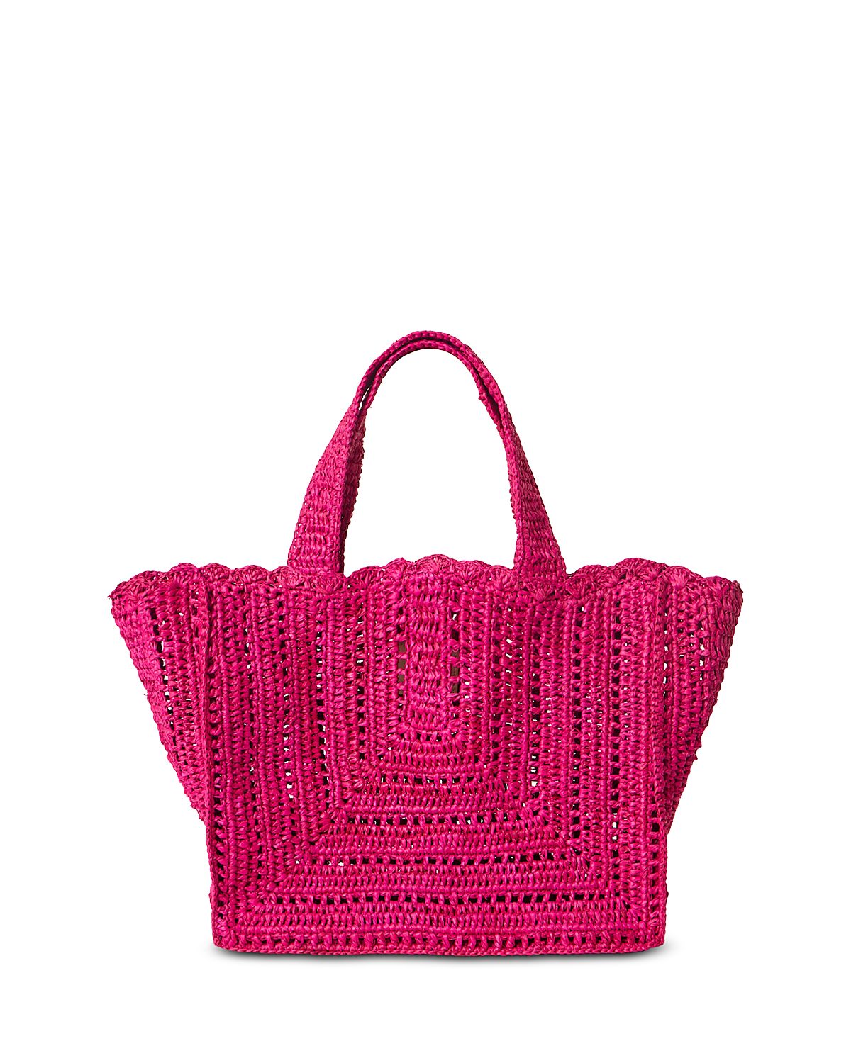 Btb Los Angeles Beth Large Raffia Tote Bag