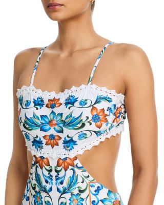 Flora Tile One Piece Swimsuit