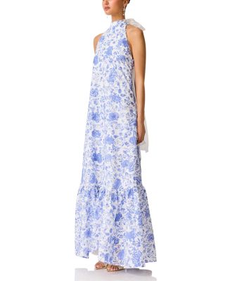 Elin Floral Halter Gown