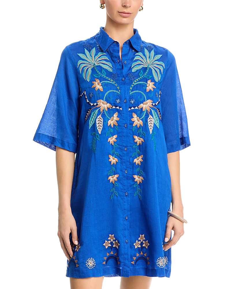 Johnny Was Kimono Sleeve Shirt Dress