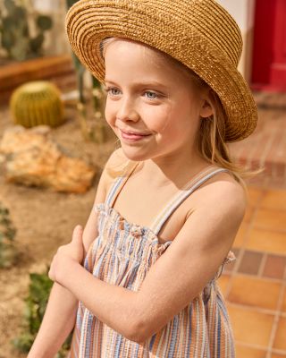 Girls' Striped Knit Tank Top - Little Kid