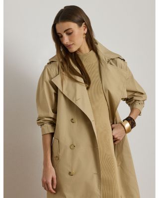 Double Breasted Cotton Trench Coat