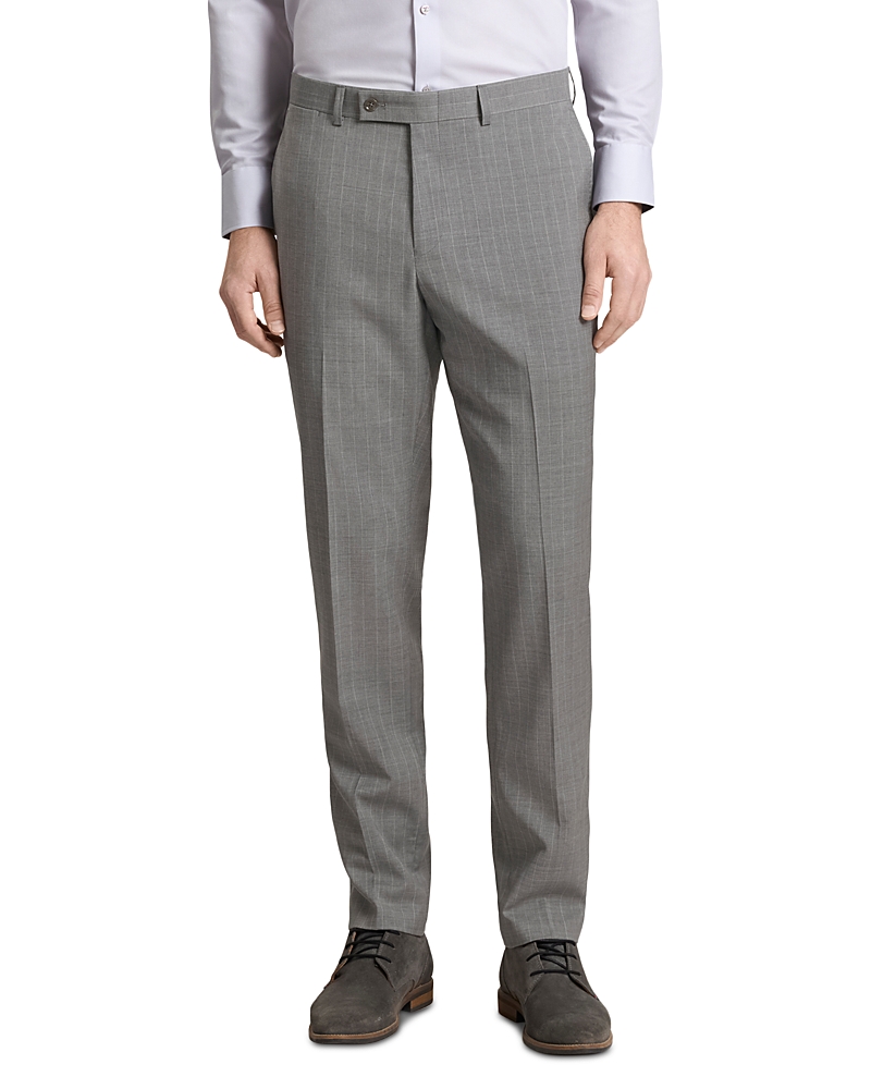 Ted Baker Winter Modern Fit Gray & White Stripe Suit Pants