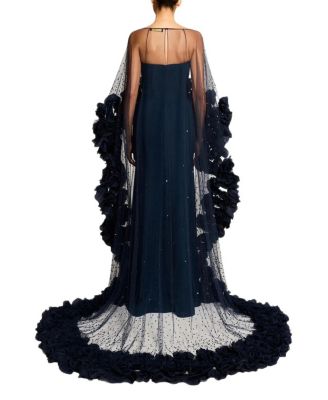 Petal Bloom Ruffle-Detailed Maxi Dress