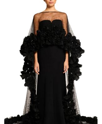 Petal Bloom Ruffle-Detailed Maxi Dress