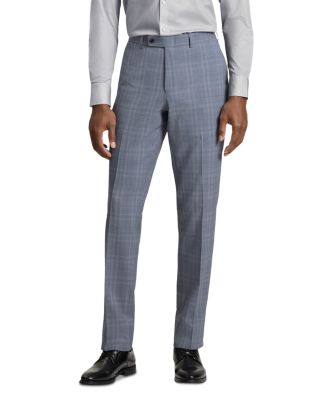 Modern Fit Plaid Check Suit Pants