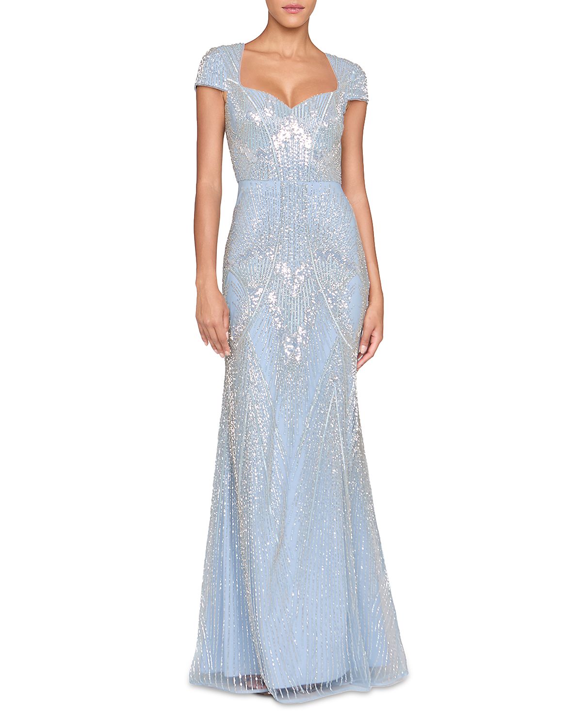 Theia Zula Beaded Gown
