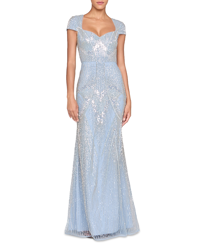 Theia Zula Beaded Gown