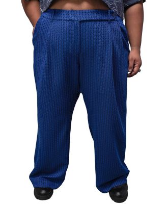 Plus The Empower Jacquard Wide Leg Trouser