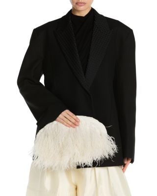 Vongola Ostrich Feather Clutch