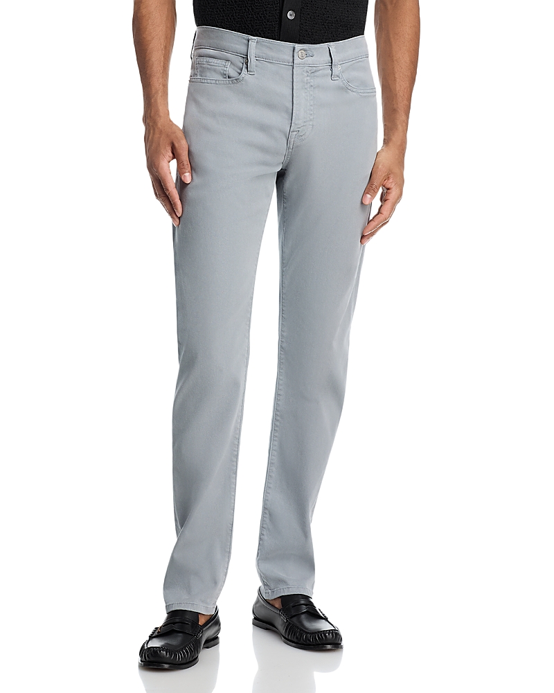 Frame L'Homme Slim Fit Brushed Twill Pants in Sea Blue