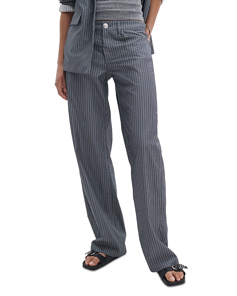 rag & bone Saige Stripe Low Rise Poplin Pants