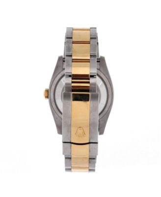  Oyster Perpetual Datejust Automatic Watch in Stainless Steel and Gold with Diamond Markers 36mm