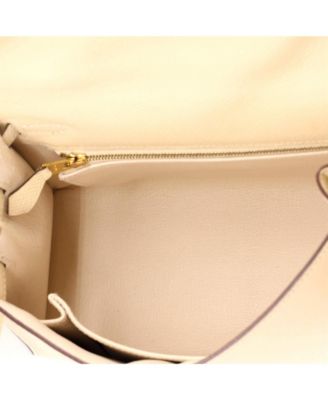 Kelly 25 Handbag Light Epsom with Gold Hardware